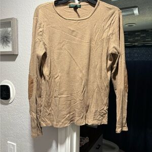 Lauren Ralph Lauren Brown Cotton Sweater